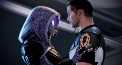Mass Effect 2 Tali and Shepard romance
