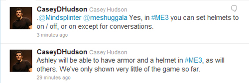 Mass Effect 3 Caysey Hudson Twitter