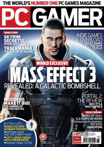 Mass Effect 3 - Обложка PC Gamer US