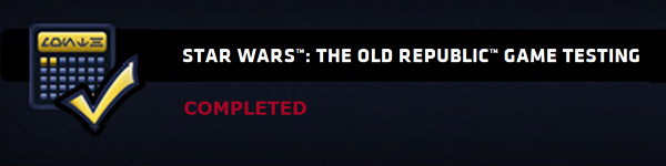 Окончание тестирования Star Wars: The Old Republic