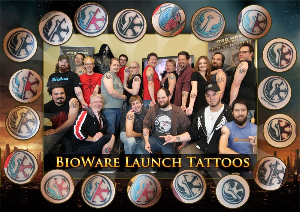 The Old Republic launch BioWare's tattoos